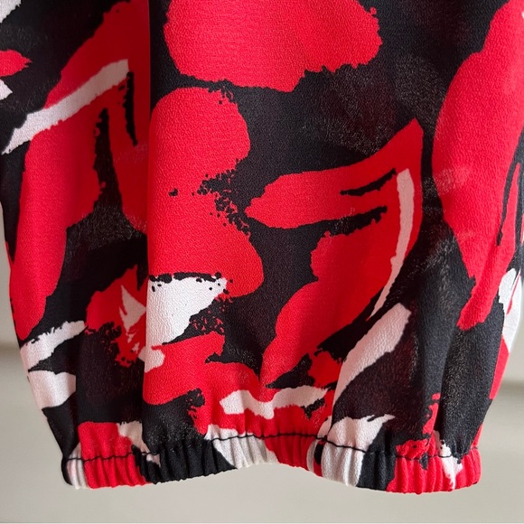 •The Limited• Abstract Popover Blouse with Bow - Size 3X - Picture 5 of 8